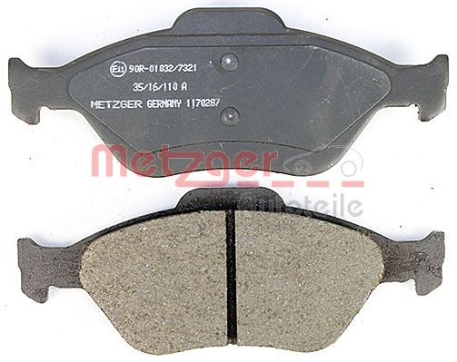METZGER 1170287 Bremsbelagsatz, Scheibenbremse